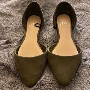 GAP olive green flats